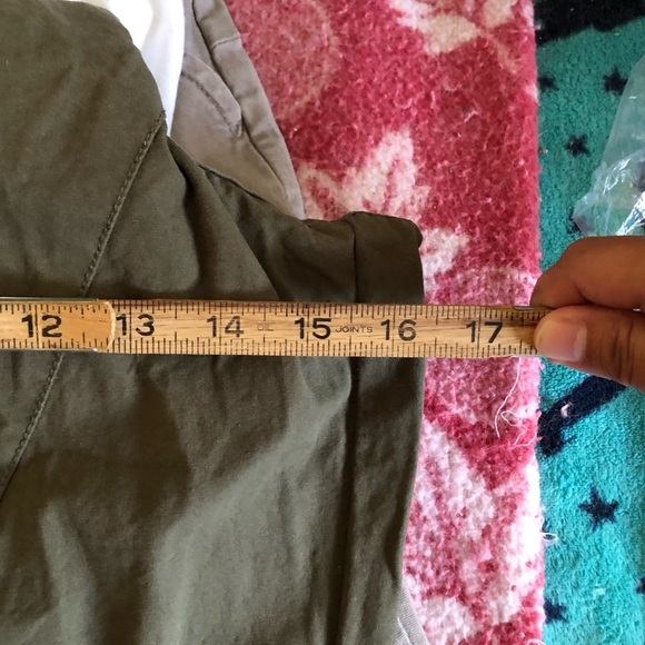 RSQ Olive military green fluffy cargo pants with zipper XXLarge - Picture 11 of 13